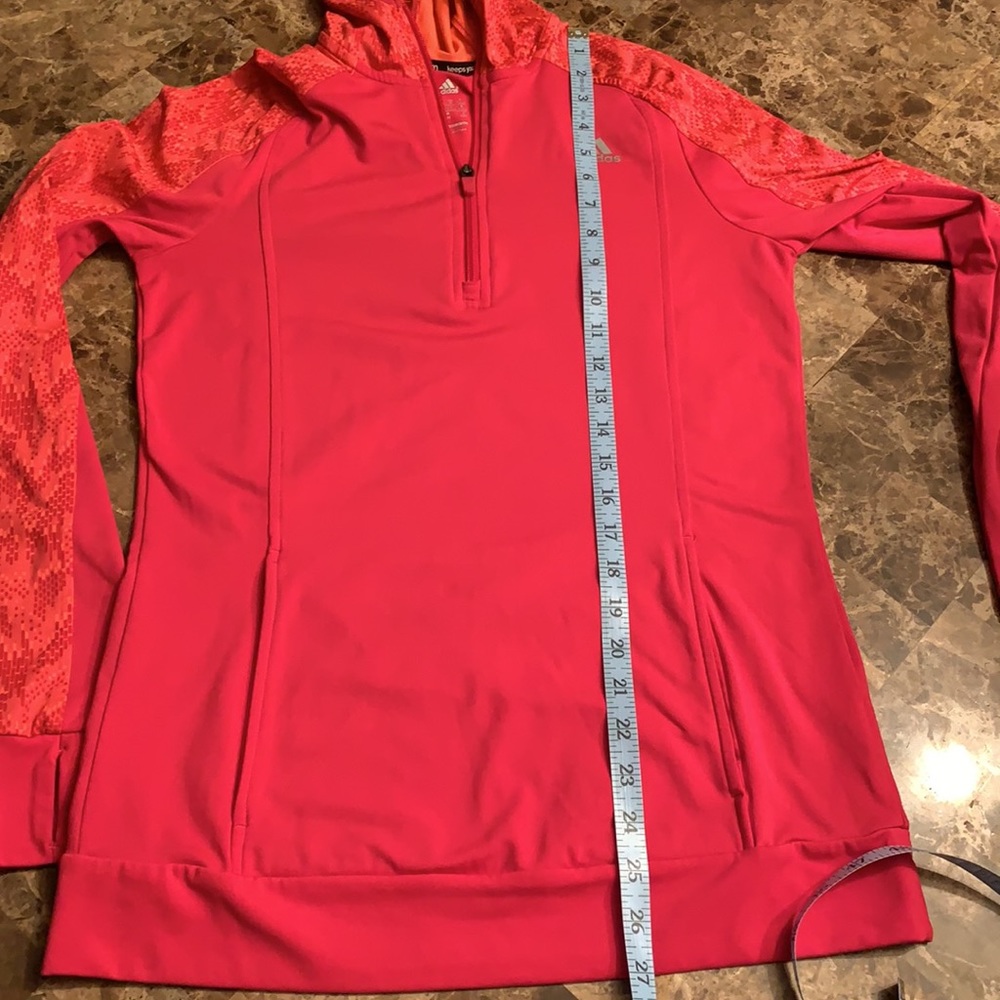 Adidas Pink Climawarm hoodie, size M, EUC - Picture 7 of 7